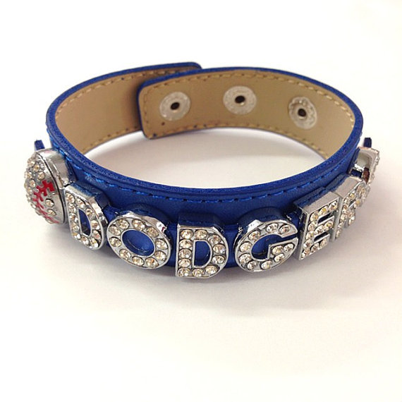 Custom Design Rhinestone Sports Bracelet / Name Bracelet / Gift for Her