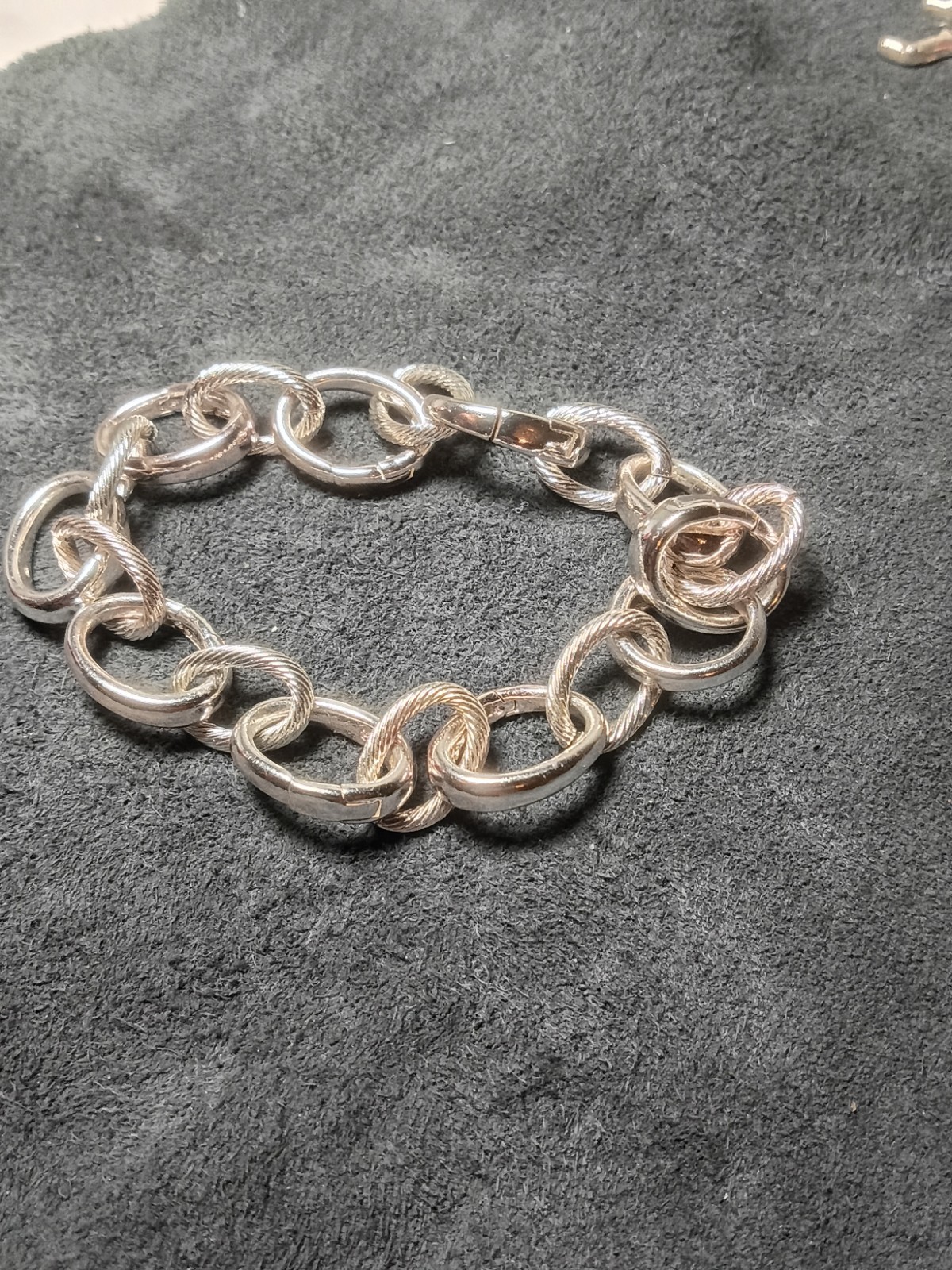 100% Authentic David Yurman 11mm Madison Chain Link Bracelet with Genuine Cable