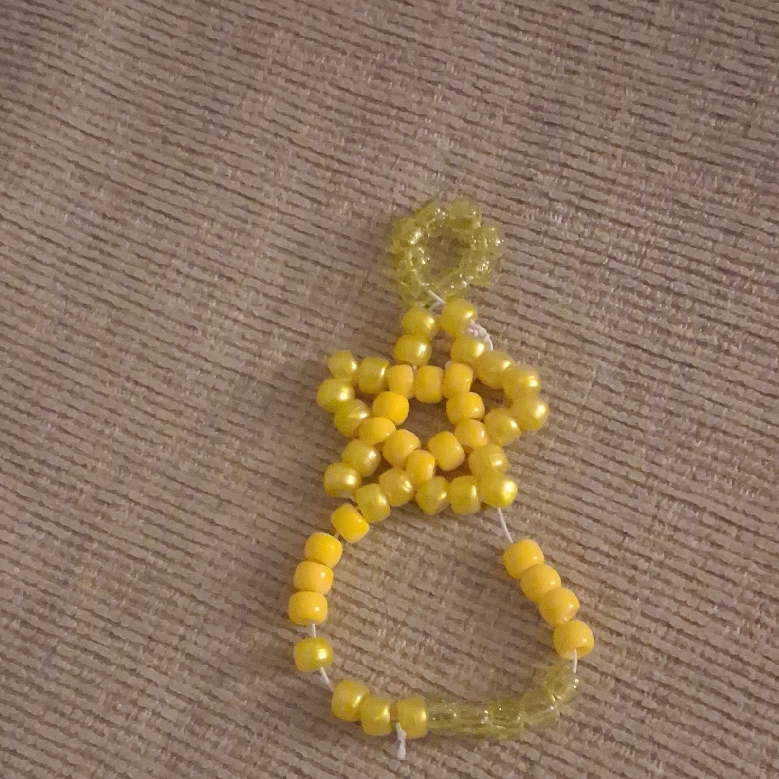 yellow kandi star glove
