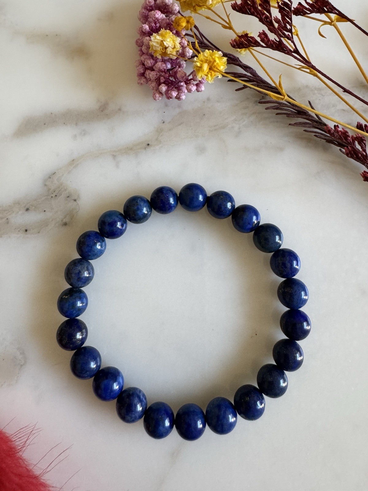 8mm Natural Lapis Lazuli Bracelet