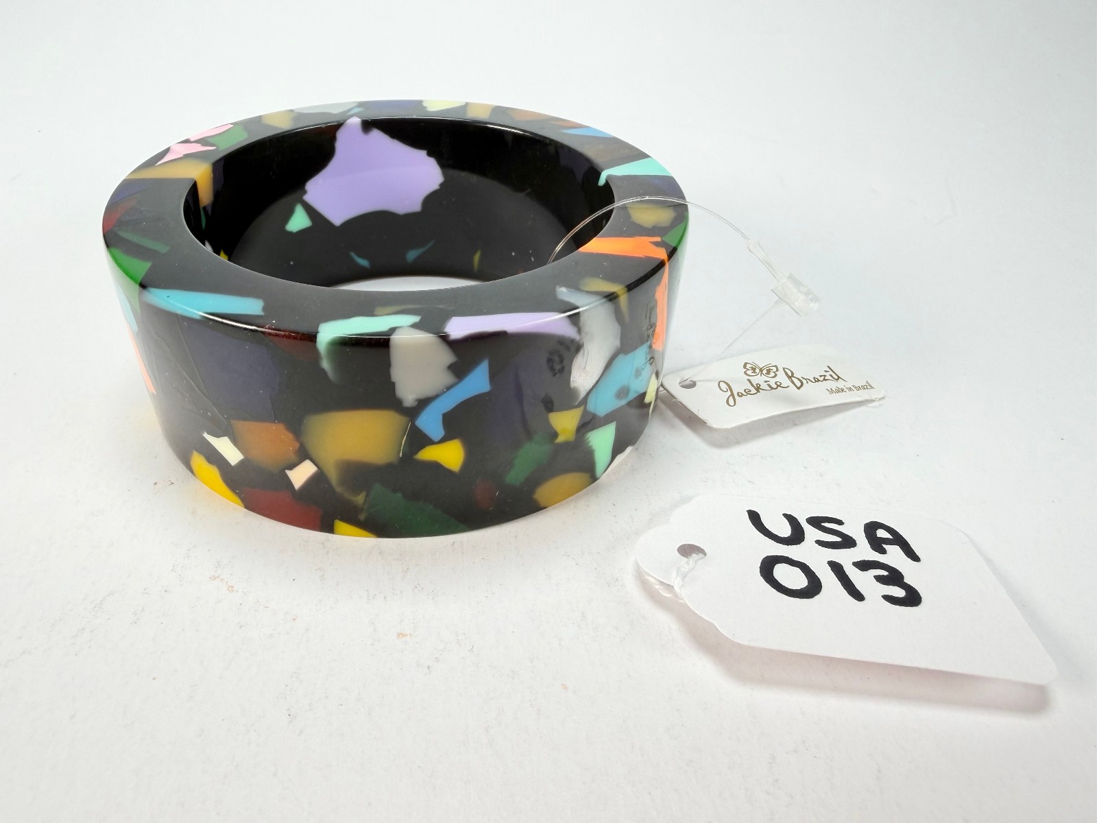 Jackie Brazil “Art Deco” Solid Round 3.4cm Bangle ( B3088 )
