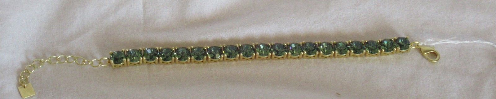 PARK LANE Limited Edition golden finish BALSAM green Impression Bracelet 7″+2″