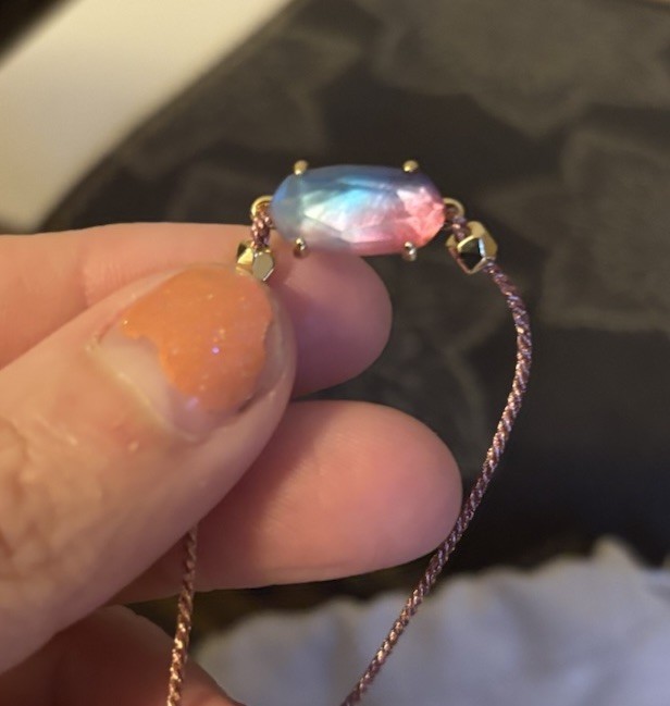 Kendra Scott Everlyne Cord Bracelet Pink Blue Purple NWT