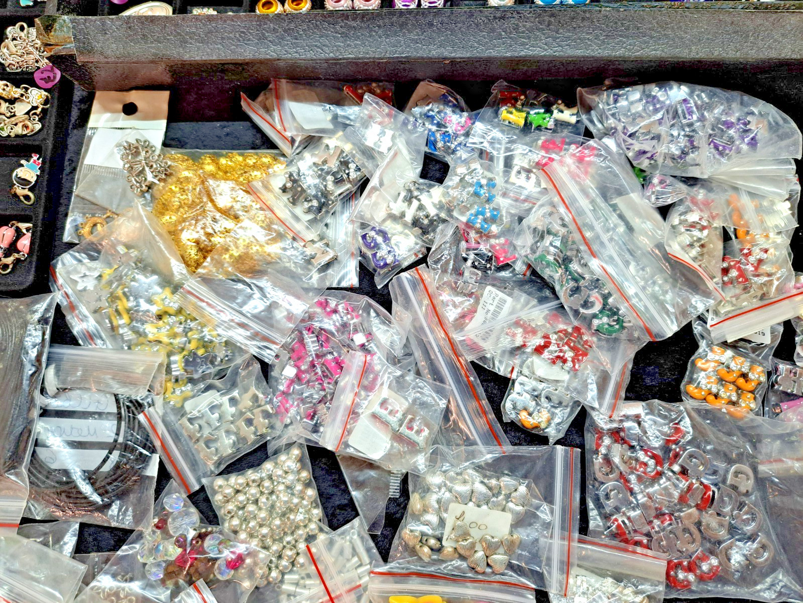 Job lot Ex stock European Beads, Childrens Novelty Beads asst, Clip on Charms