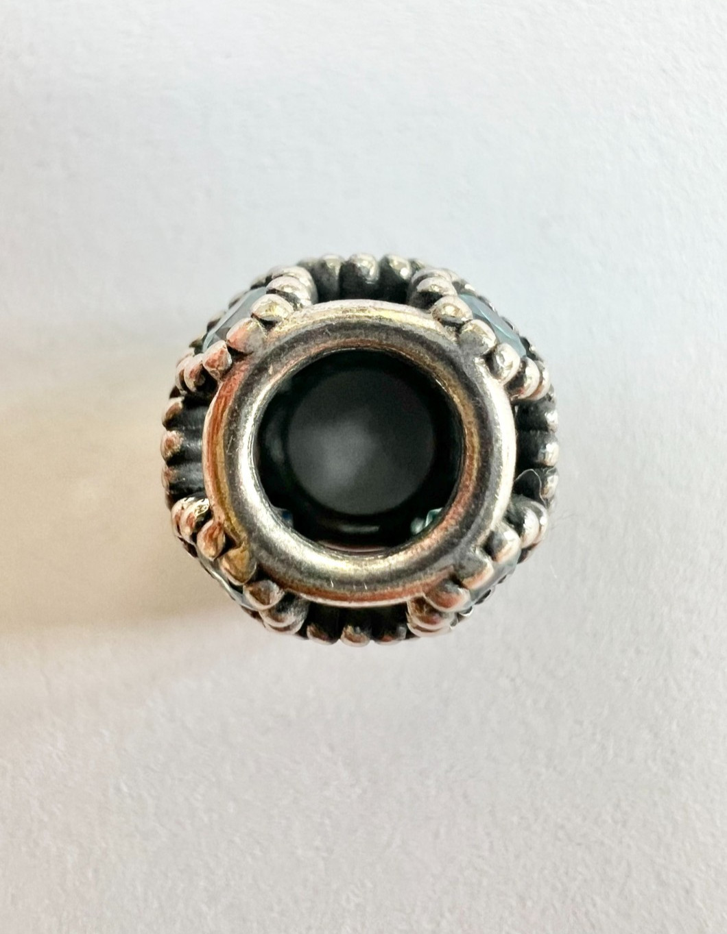 Pandora Teal Studded Lights Charm 791296MCZ Retired Sterling Silver 925 ALE Teal