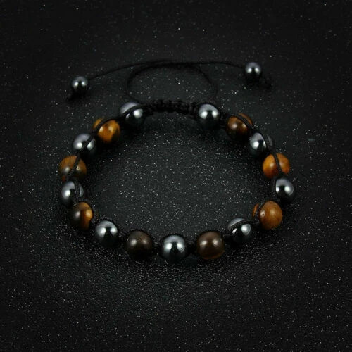 7 Chakra Healing Balance Beaded Bracelets Braided Stone Yoga Reiki Prayer Bangle