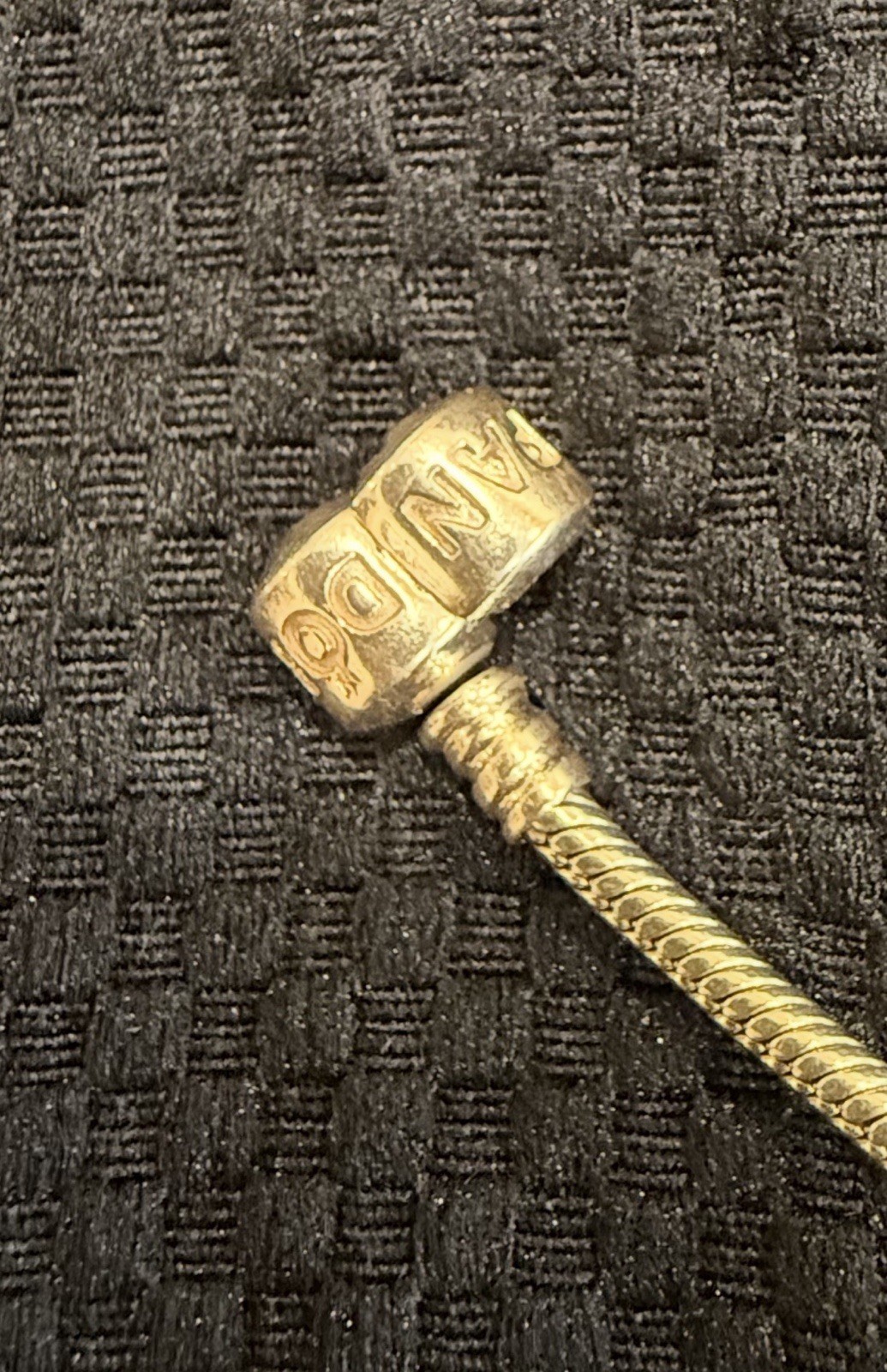 100% Authentic PANDORA Moments Snake Bracelet 14k Yellow Gold 7.5”