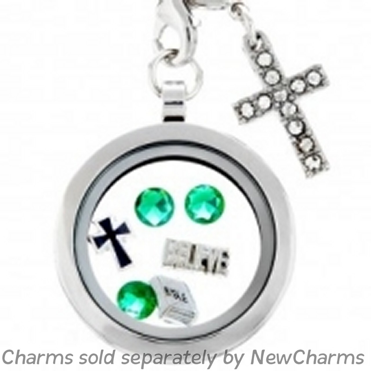 Four Pack of Floating Lockets at Wholesale Pricing – Locket Charm Custom Jewlery
