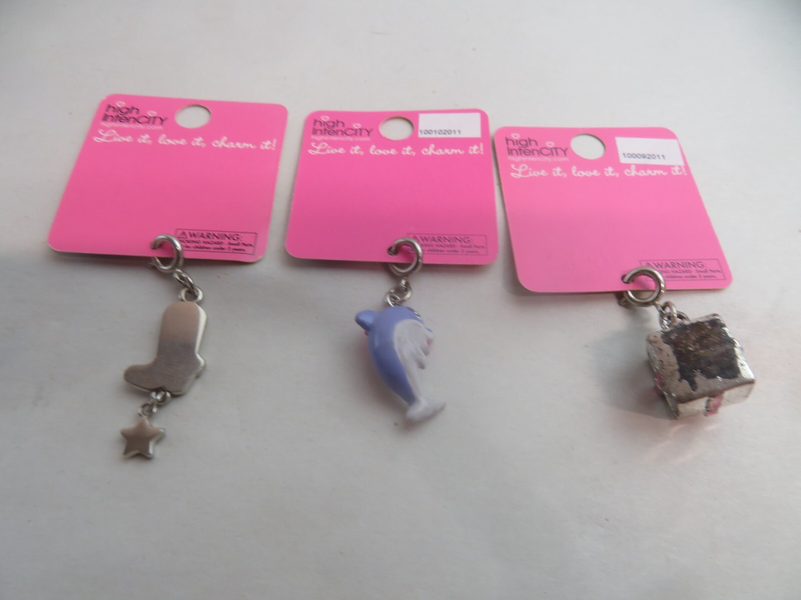 High Intencity CHARM IT! Bracelet Charms by High IntenCity LOT OF 3 C