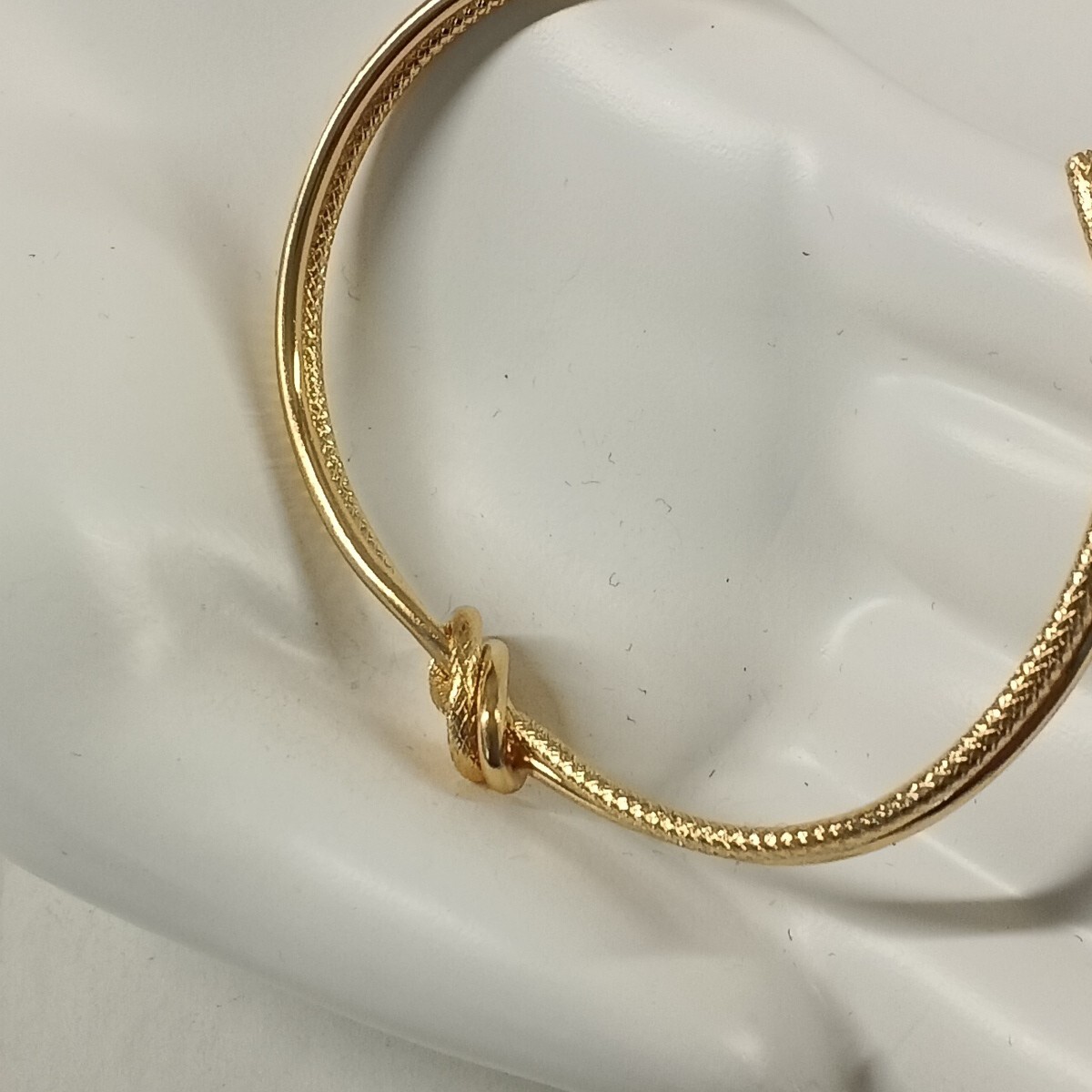Women’s Knot Cuff Bracelet One Size Brass Plated Gold Fashion Jewelry