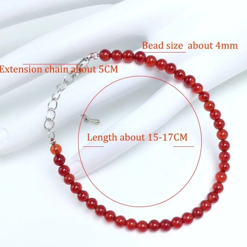 1 pc 4mm Chakra Bead Bracelet Natural Stone Yoga Energy Bangle