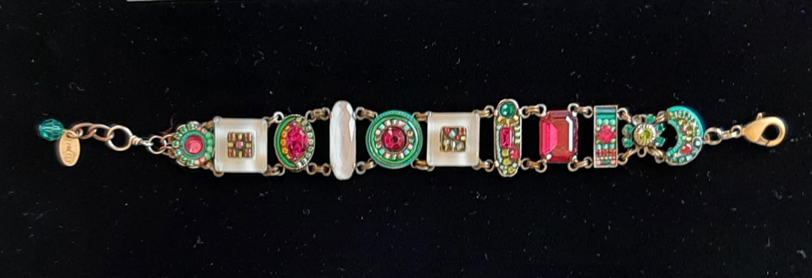 Firefly La Dolce Vita Multi-Color Swavorski Crystal Bracelet w/Czech Glass Beads