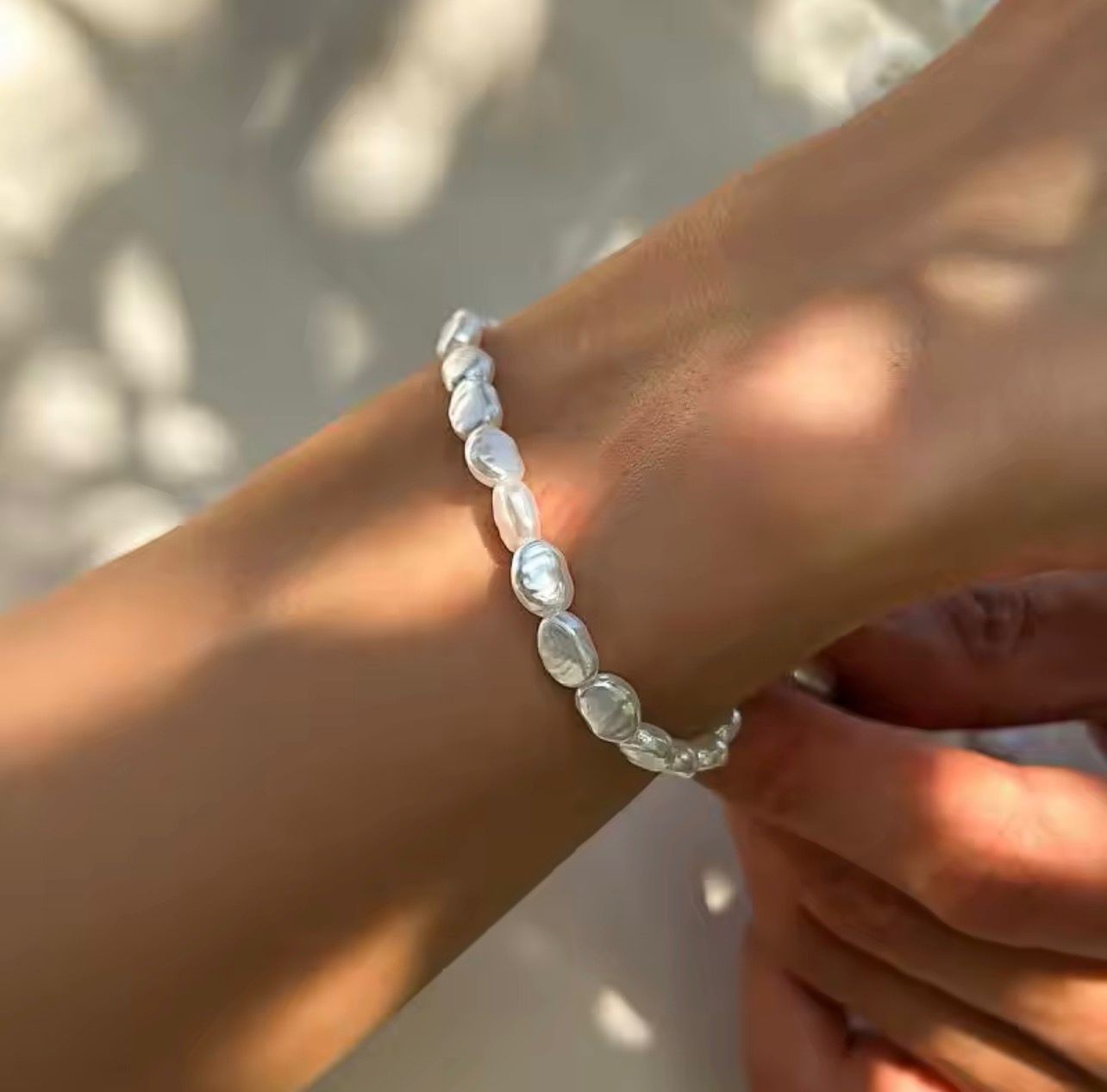 White Pearl Bracelet Trendy Jewelry Luxury Bracelet Summer Bracelet