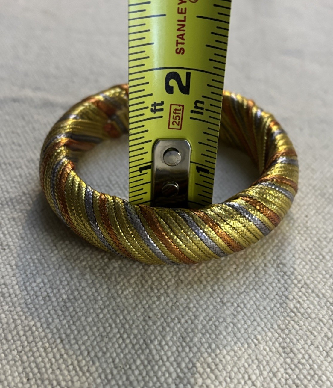 Cord Bracelet with metallic threads