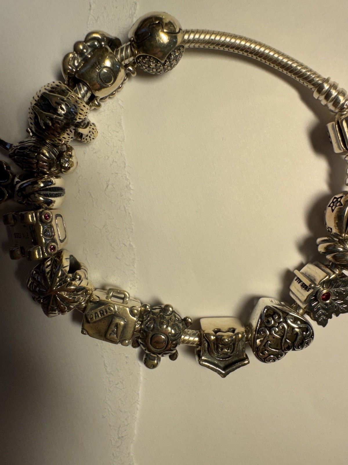 Pandora Bracelet With 14 Charms