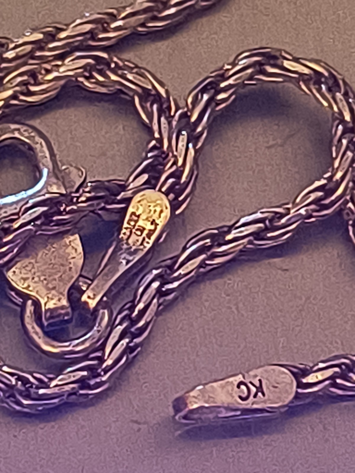8″ Rope Bracelet Silver #