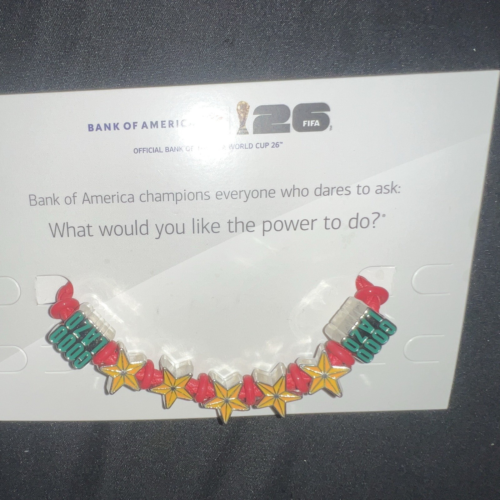 FIFA World Cup 2026 Multicolor Star Charm Bracelet Brazil for there 5 cup wins