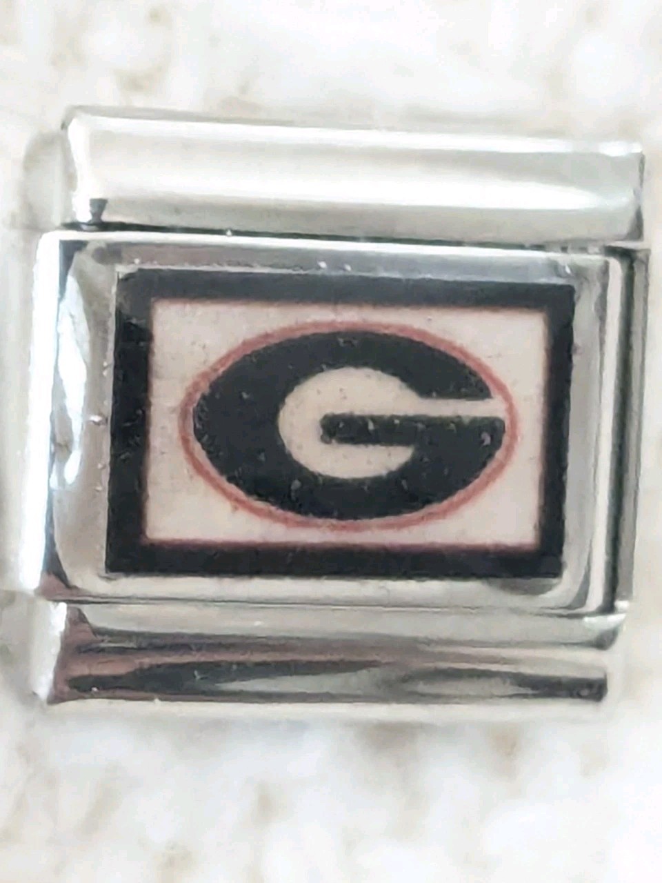 Authentic Pro Charms Italian Charm Georgia Bulldogs Classic 9mm Link R168