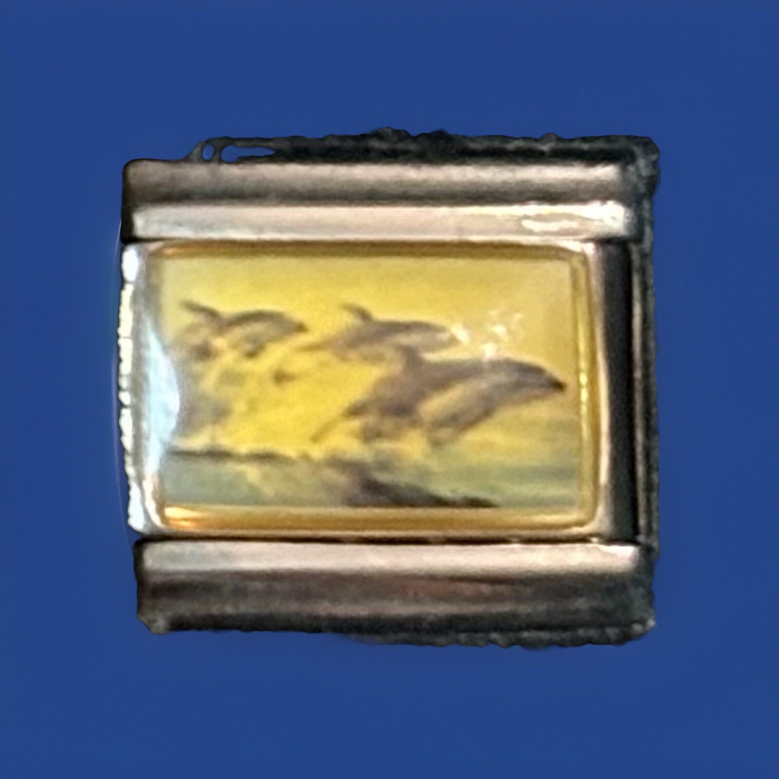 Dolphins Wholesale Italian Charm Photo Enamel Link 9MM K2016 – 2 Style FD