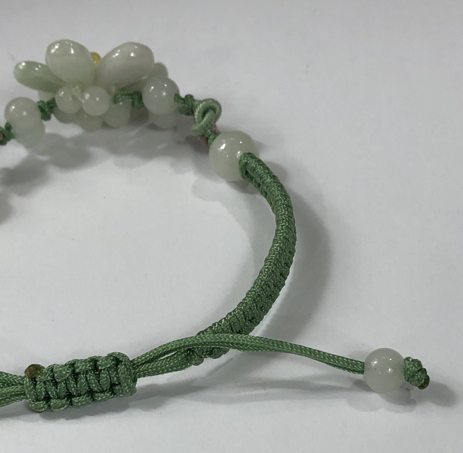Jade Flower Bracelet Adjustable Jadeite – 6 inch to 9 inch