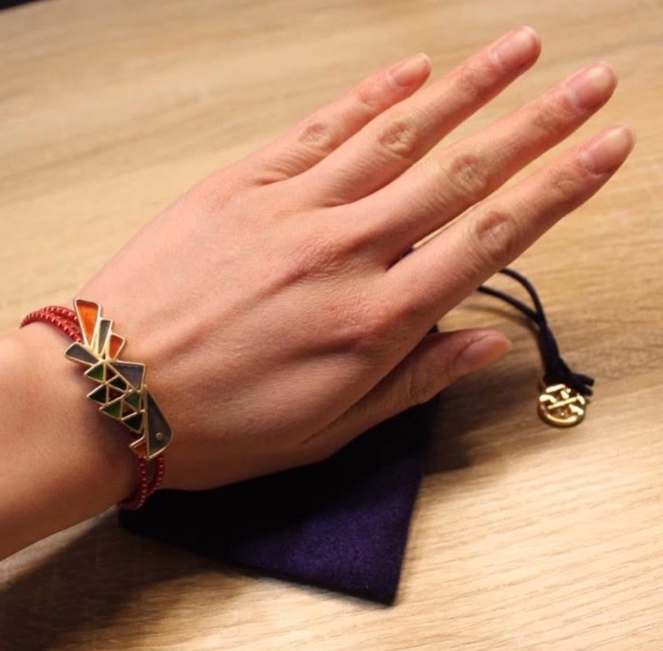 Tory Burch Parrot Bungee Bracelet