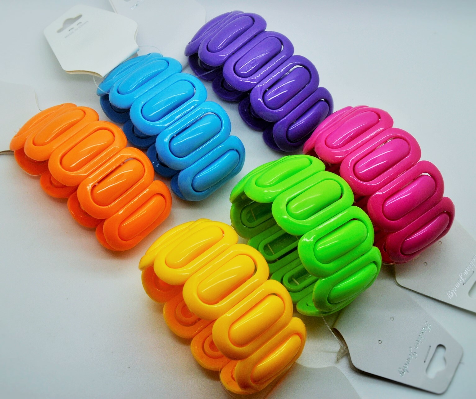 LOT OF 6/12 SUMMER COLOR STRETCH BRACELET FASHION JEWELRY WHOLESALE LOT #7