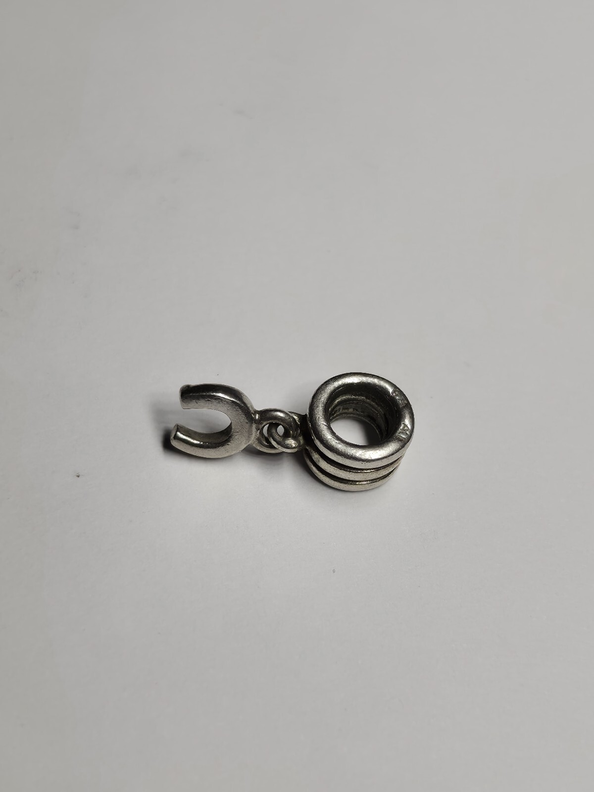 Authentic Pandora Lucky Horseshoe Silver Dangle Charm 790259 Retired