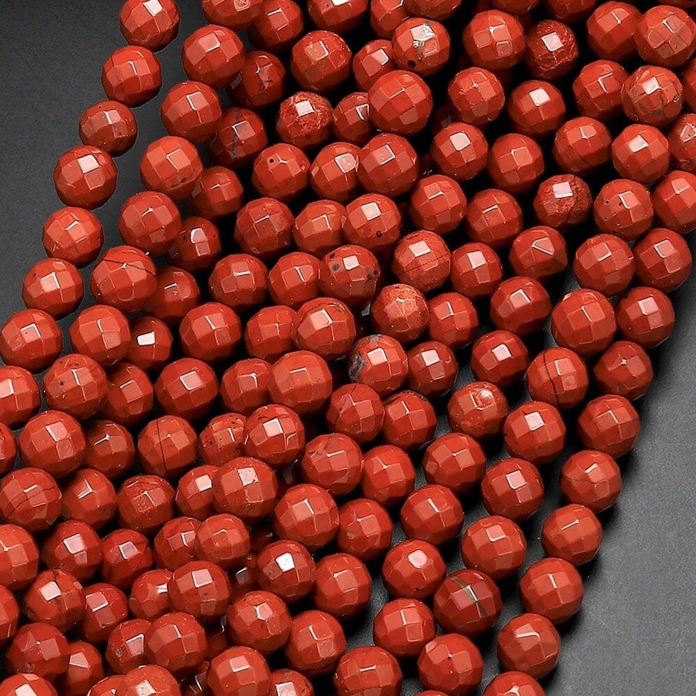 Natural Red Jasper Bracelet Red Crystal Healing Bracelet Dainty Style
