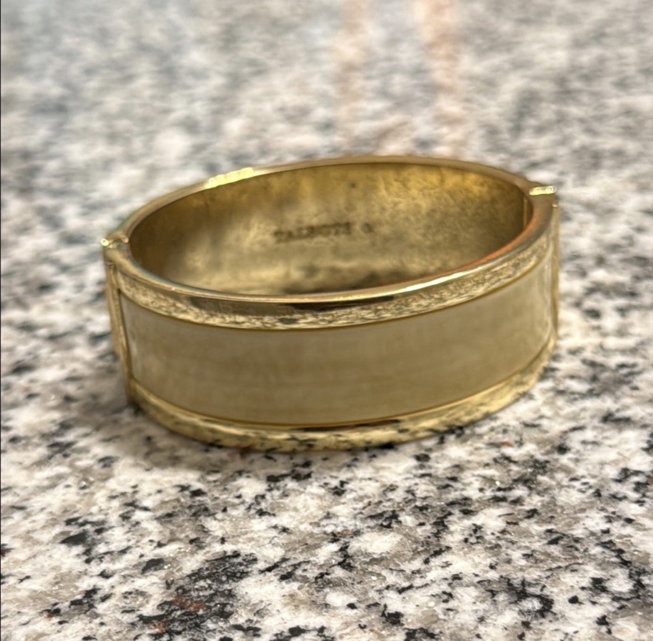 Gold Hinged Bangle Bracelet