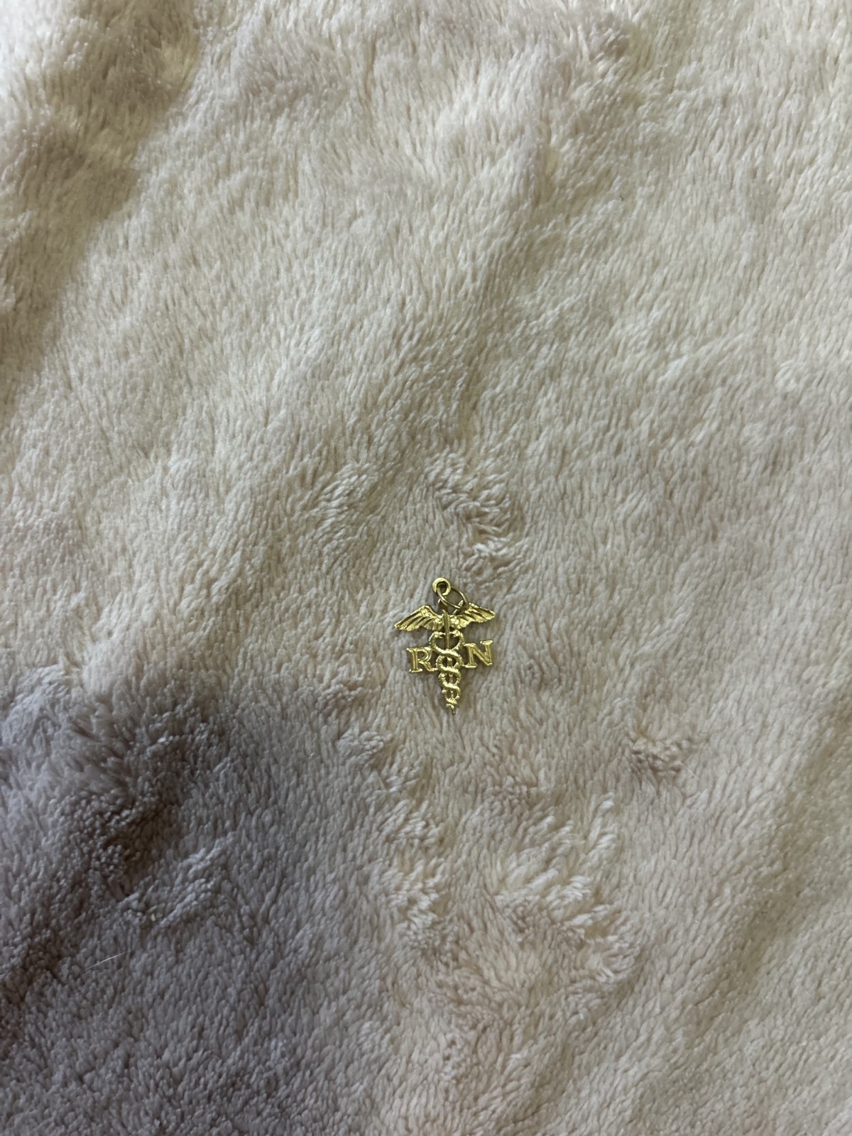 14k Gold RN Pendant