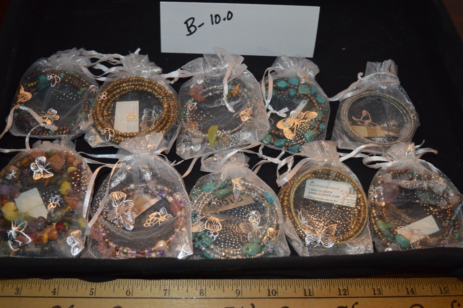 Large Huge Lot 10 Count Coil Wrap Bracelets StoneSilverSeed NEW HandCrafted