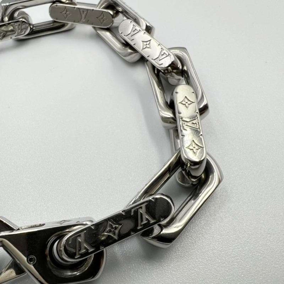 Louis Vuitton Monogram Chain Bracelet Silver M00309 Men’s JAPAN