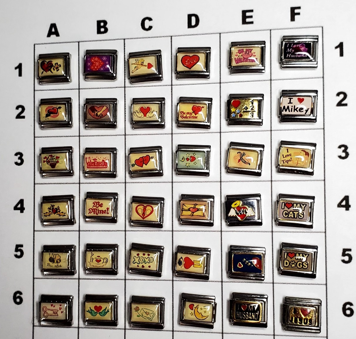 Shop-You Pick & Choose/Hearts & LOVE Italian Charms UBERRY StSteel D’linq Enamel