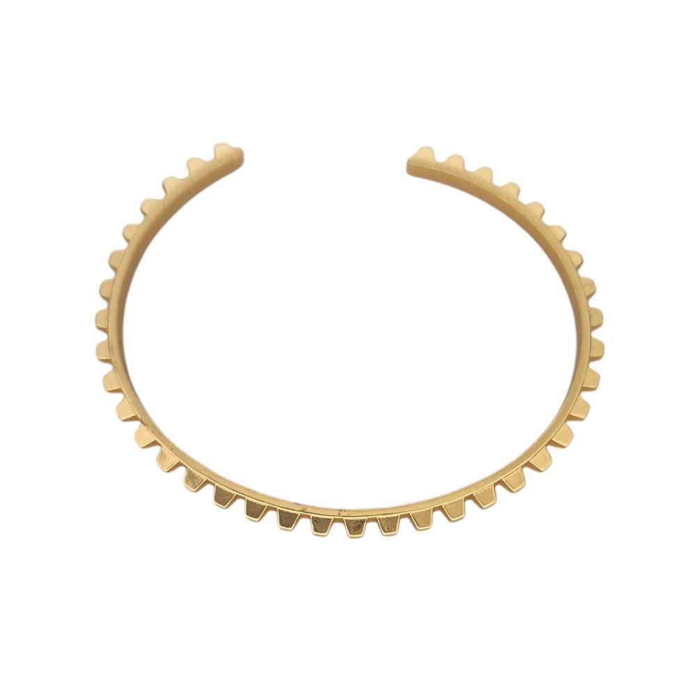 18k Gold Adjustable Studded Cuff Bracelet Women’s Jewelry