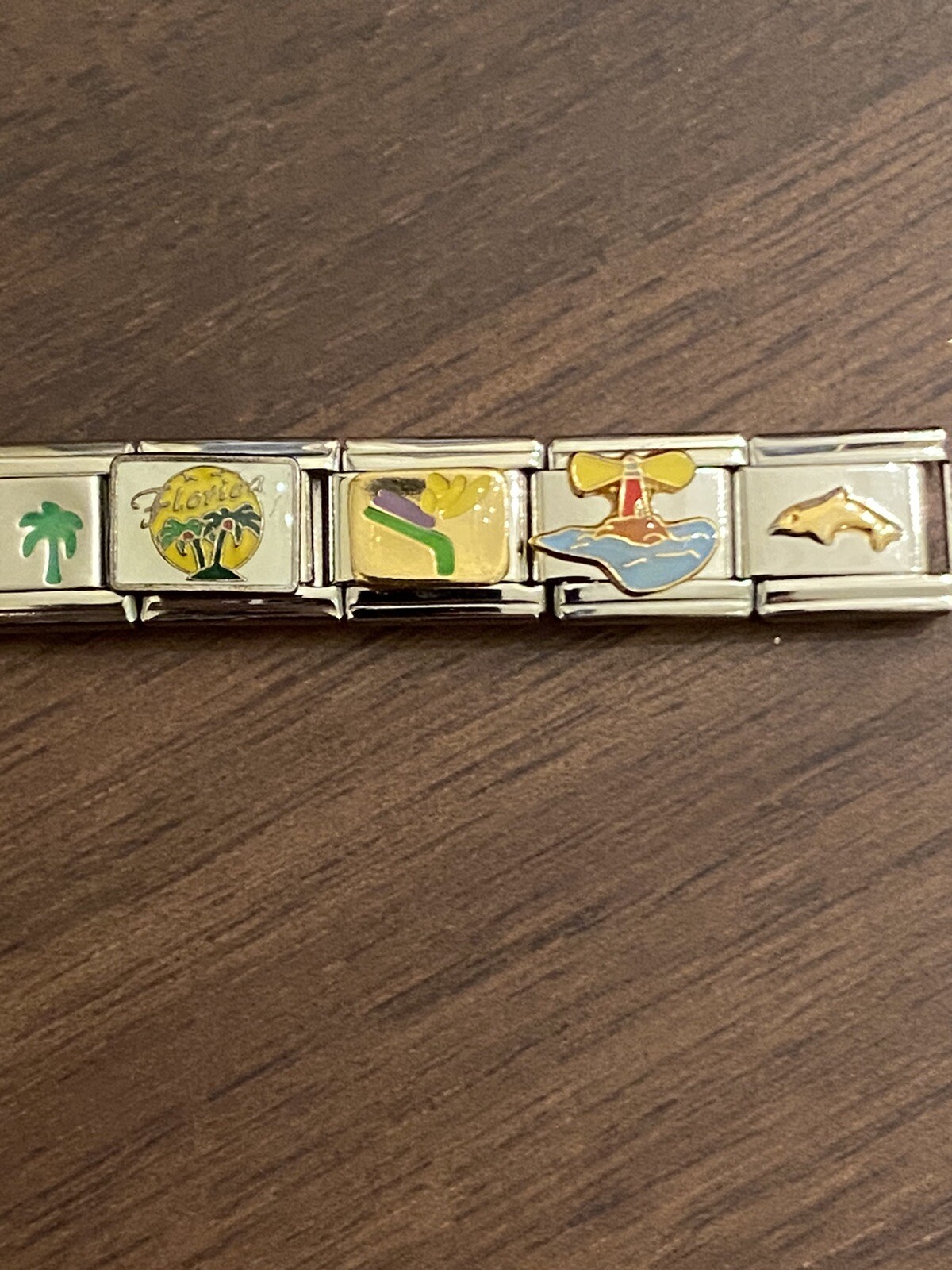 20 Charm Florida / Tropical- Italian Charm Bracelet New