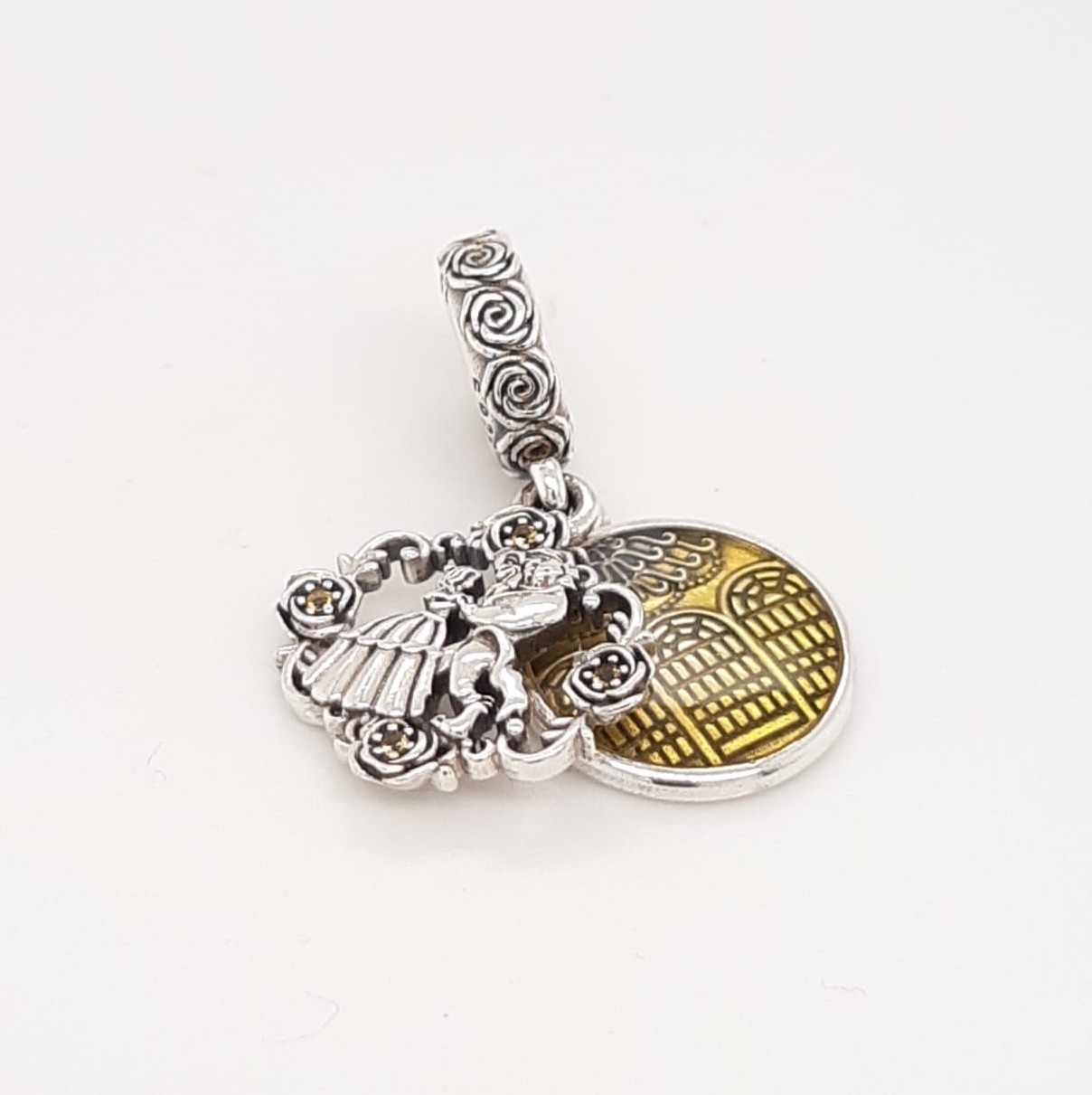 GENUINE PANDORA x DISNEY Beauty & The Beast Belle Dancing Charm 799014C01