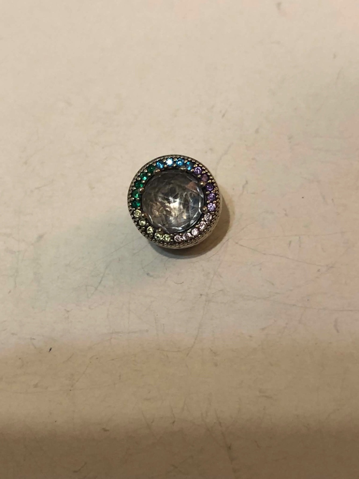 Pandora Sparkling Herbarium Cluster Round Charm