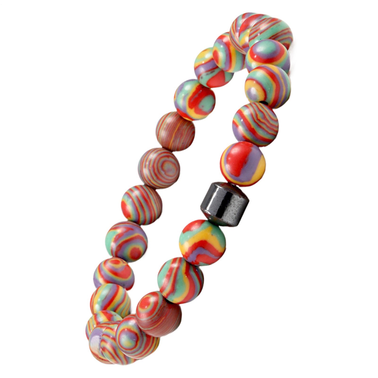 Colorful Beaded Stretch Bracelet Fashion Wristband Men Women Gift