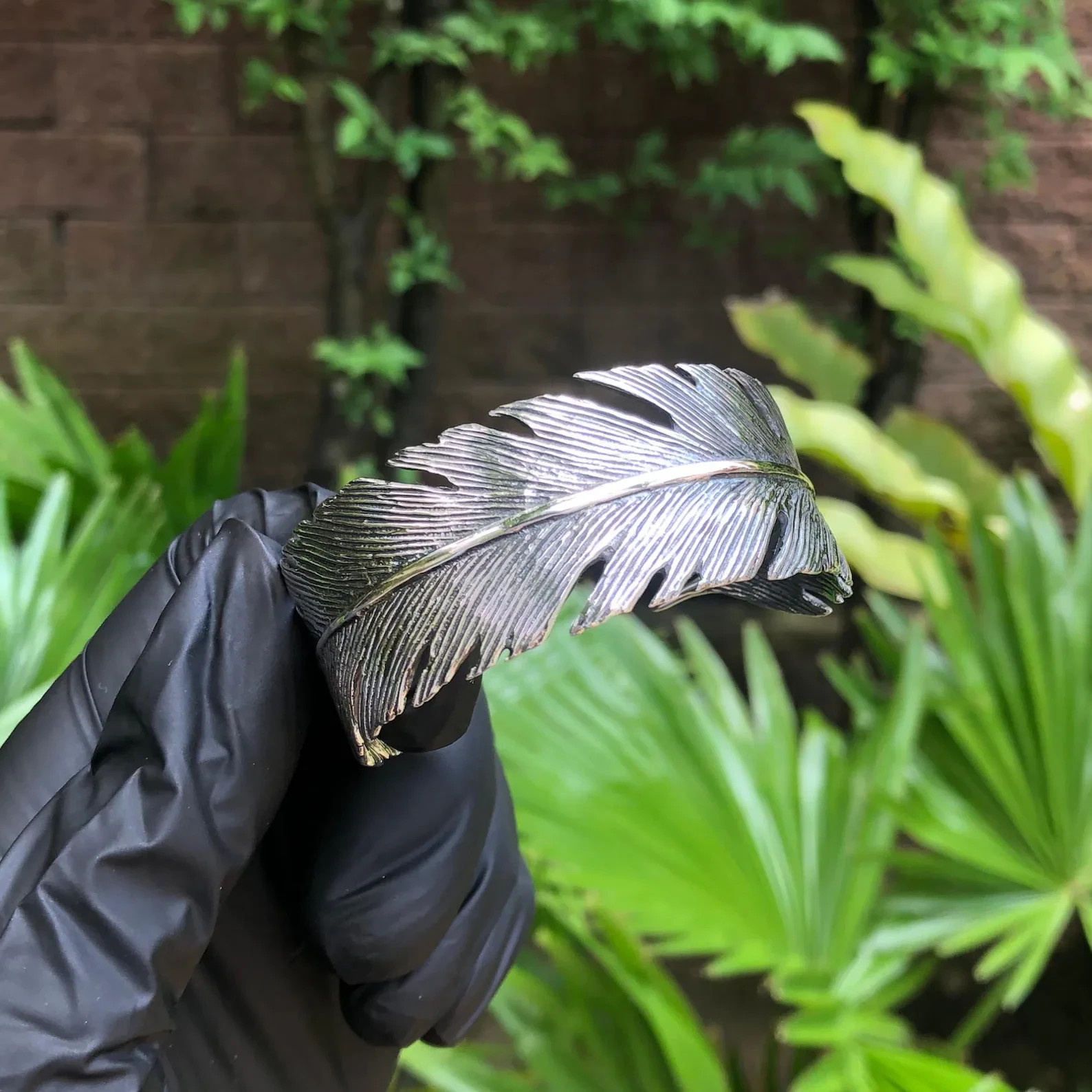 Handcrafted 925 Sterling Silver Bird Feather Tribe Eagle Cuff Bracelet