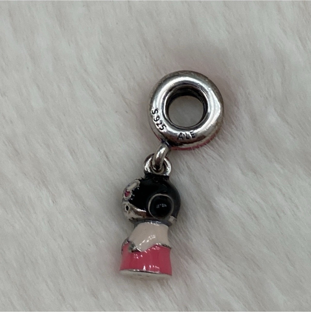 NEW GENUINE 925 Sterling Silver Pandora Korean Doll Dangle Charm 791387ENMX