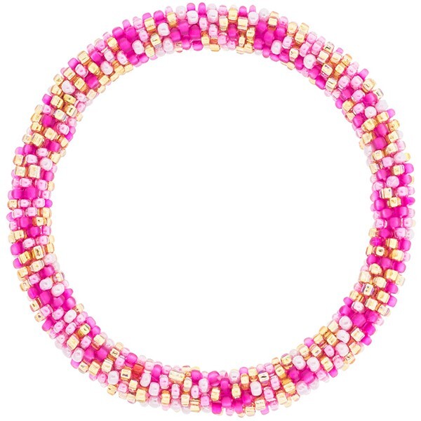 Aid Through Trade Roll-On® Bracelet “Sari Speckled” Glass Beads ~Made in Nepal~