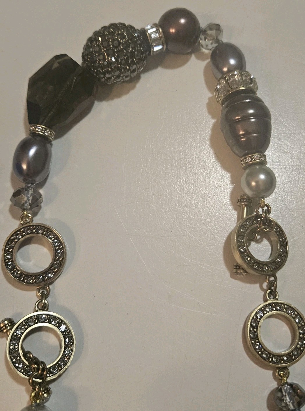 Heidi Daus “Unbroken Vida” Convertible Necklace R Bracelet Set Swarovski Crystal