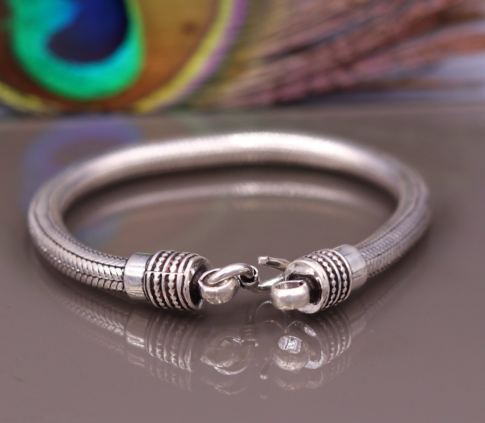 925 sterling silver customized snake chain bracelet tribal jewelry sbr199