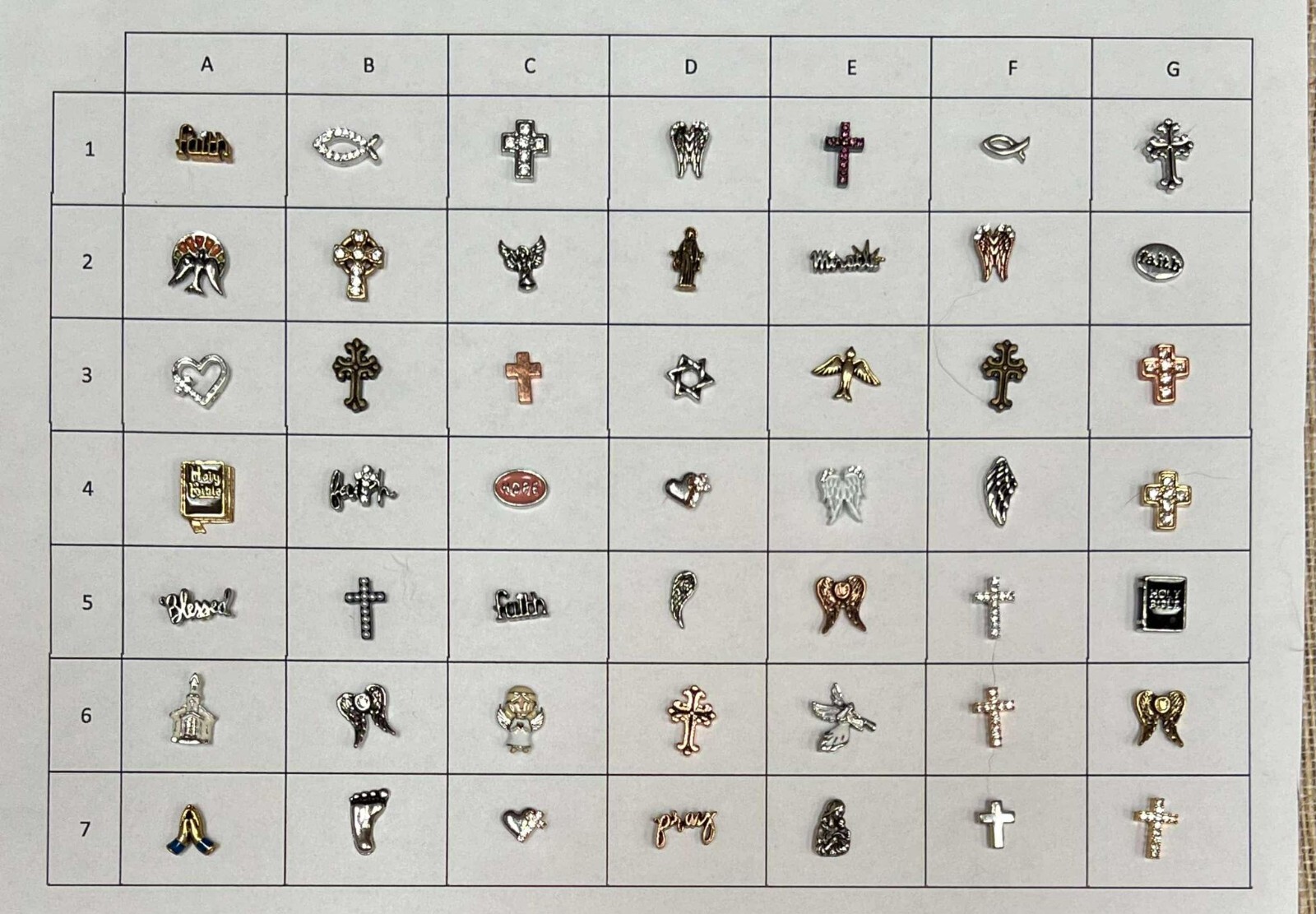 Authentic Origami Owl Christian Religion Faith Cross Angels Charms NEW