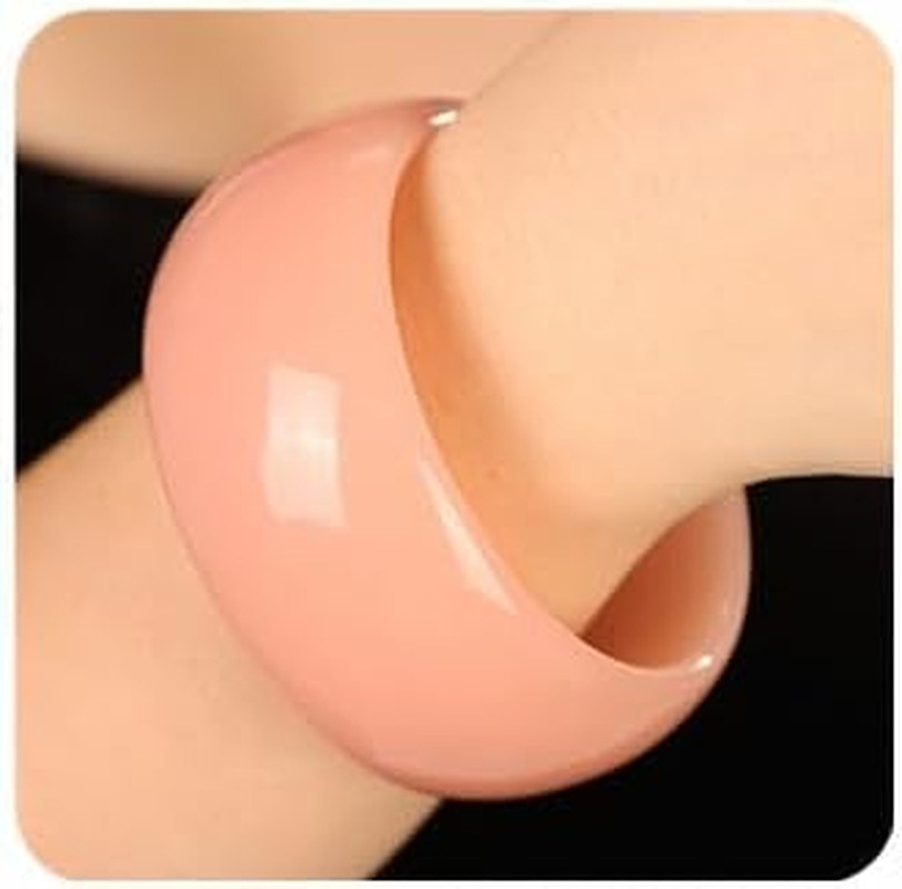Chunky Acrylic Bracelet for Women Cuff Bangle Bracelet Colorful Wide Bracelet fo