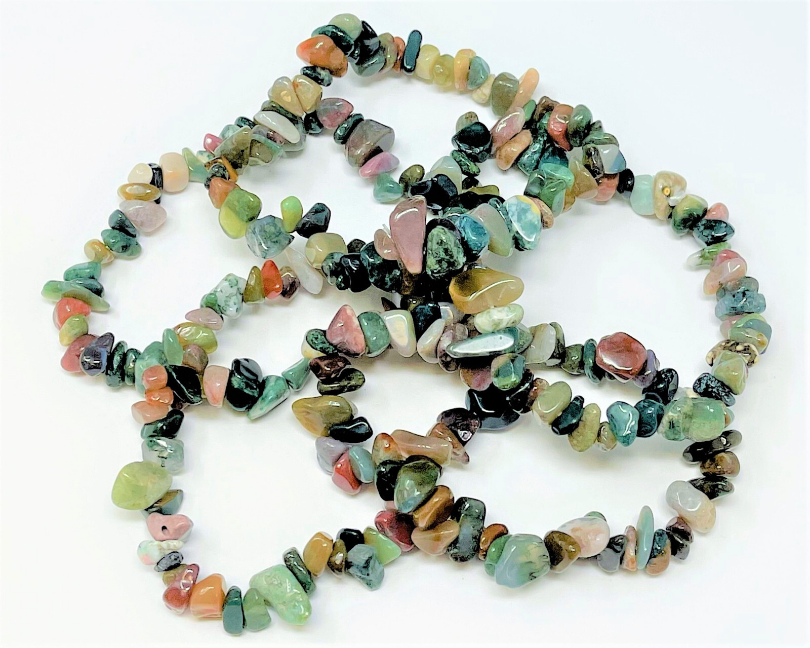 Bloodstone Chip Bracelet – Bloodstone Gemstone Jewelry Gift for Her