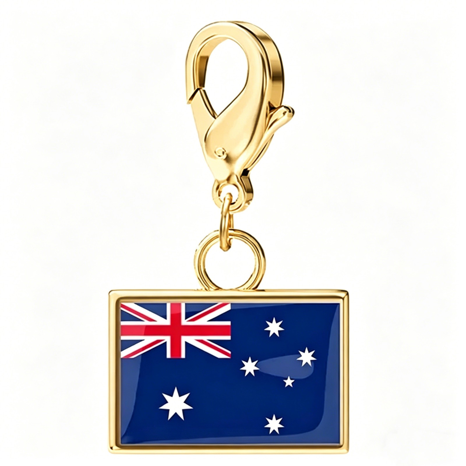 Recording Travel Memories Country Flag Charms Bracelet Stainless Steel Jewelry
