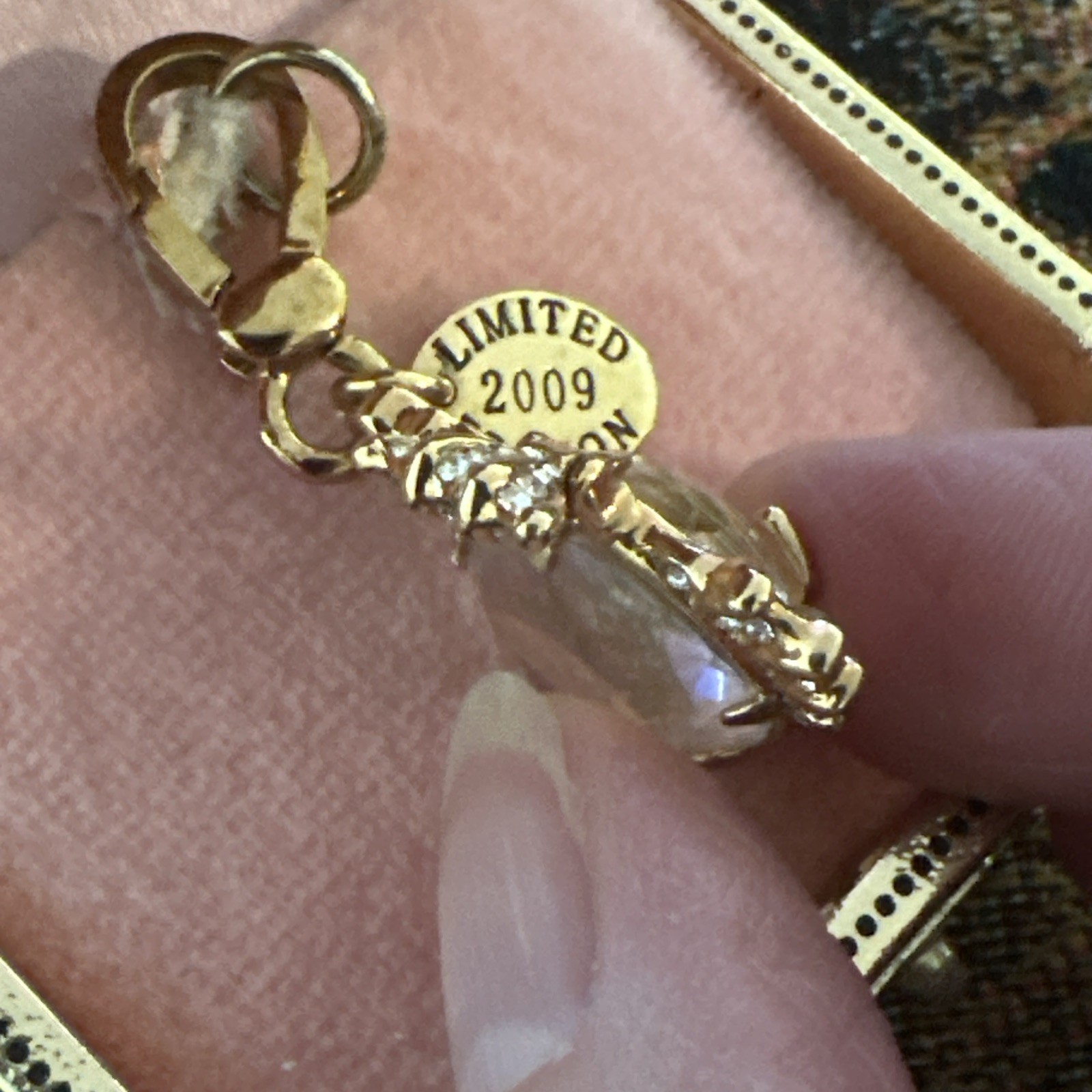 New Juicy Couture Charm Angelfish Limited Edition 2009 Jelly Belly Rhinestones