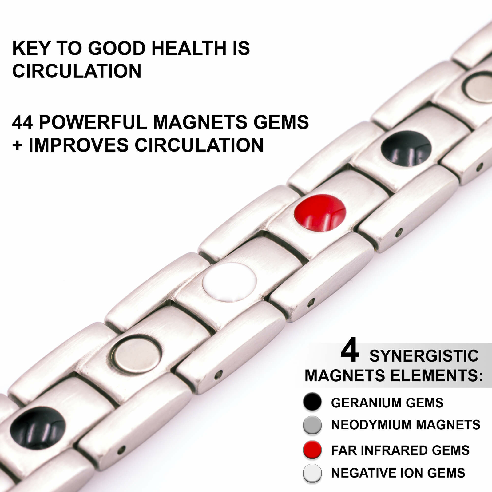 Gorgeous Magnetic Bracelet Balance Energy Power Arthritis Pain Relief Men Women