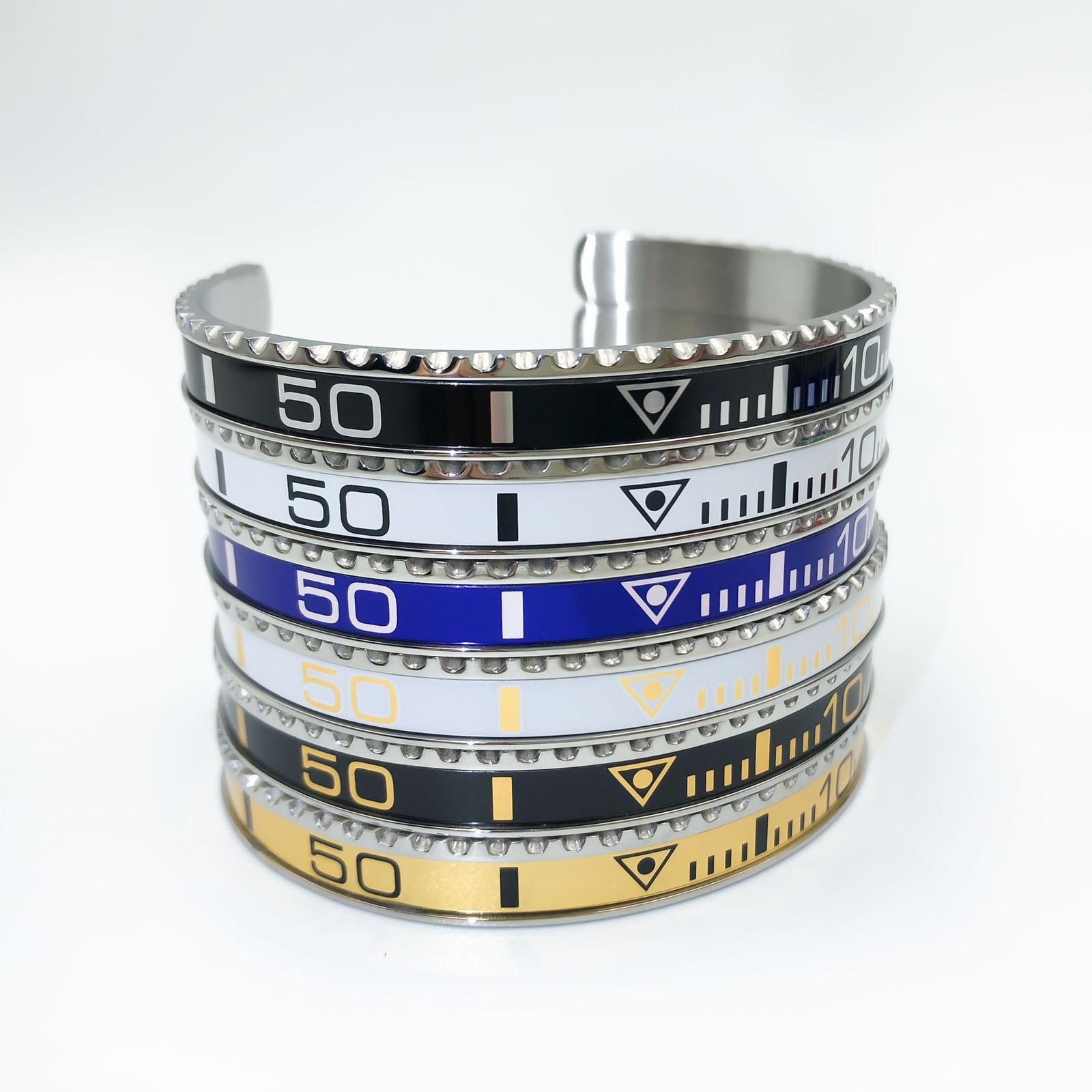 Men and Women Stainless Steel Personality Bracelets Digital Speedometer Bracelet